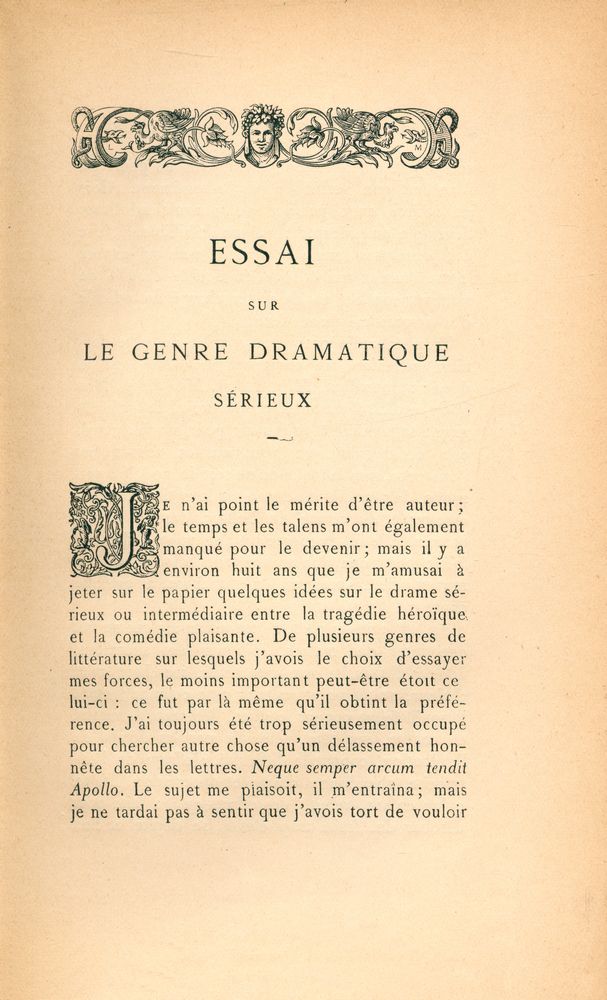 『LE BARBIER DE SÉVILLE COMÉDIE EN QUATRE ACTES, EUGÉNIE DRAME EN CINQ ACTES AVEC UN ESSAI SUR LE DRANE SÉRIEUX』 2