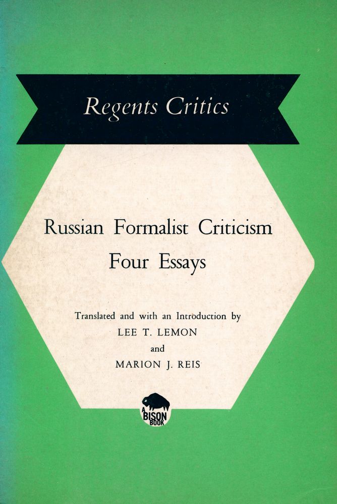 『Russian Formalist Criticism Four Essays』 1