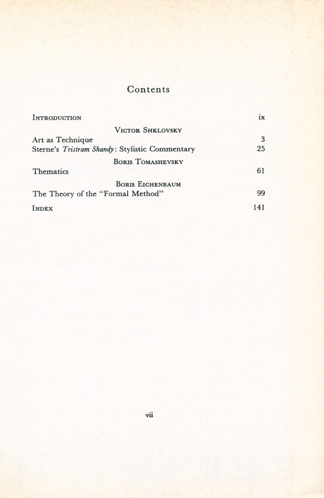 『Russian Formalist Criticism Four Essays』 2