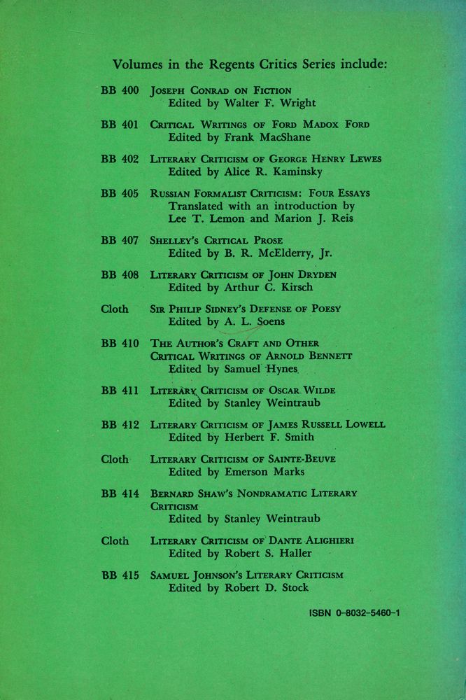 『Russian Formalist Criticism Four Essays』 3