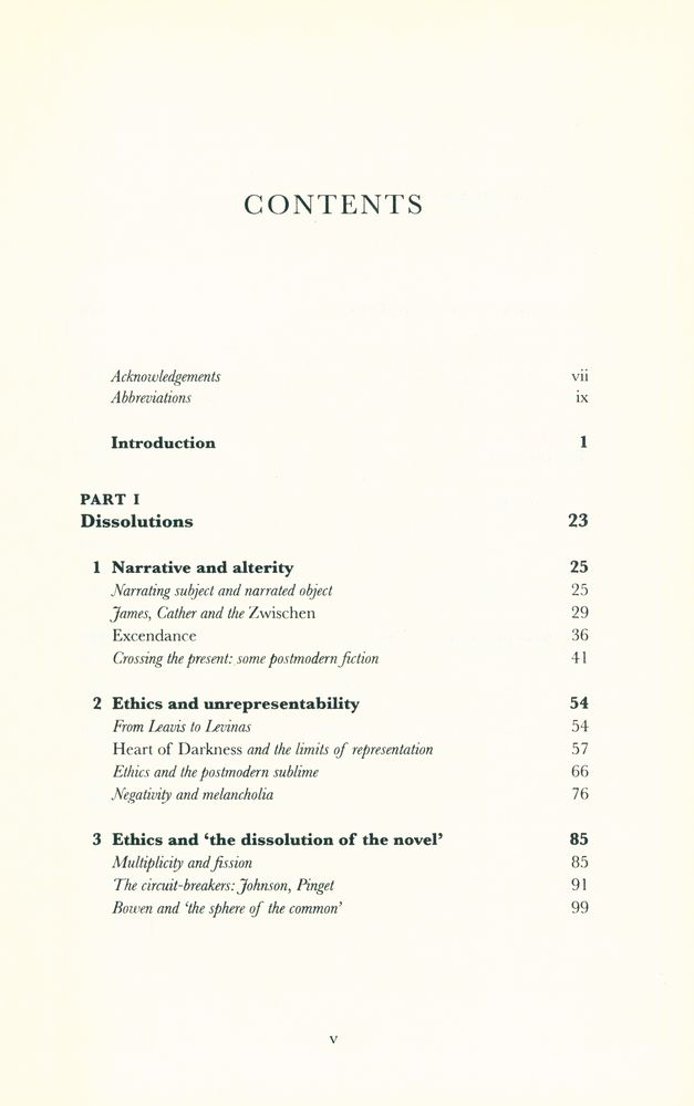 『Postmodernity, Ethics and the Novel : From Leavis to Levinas』 2