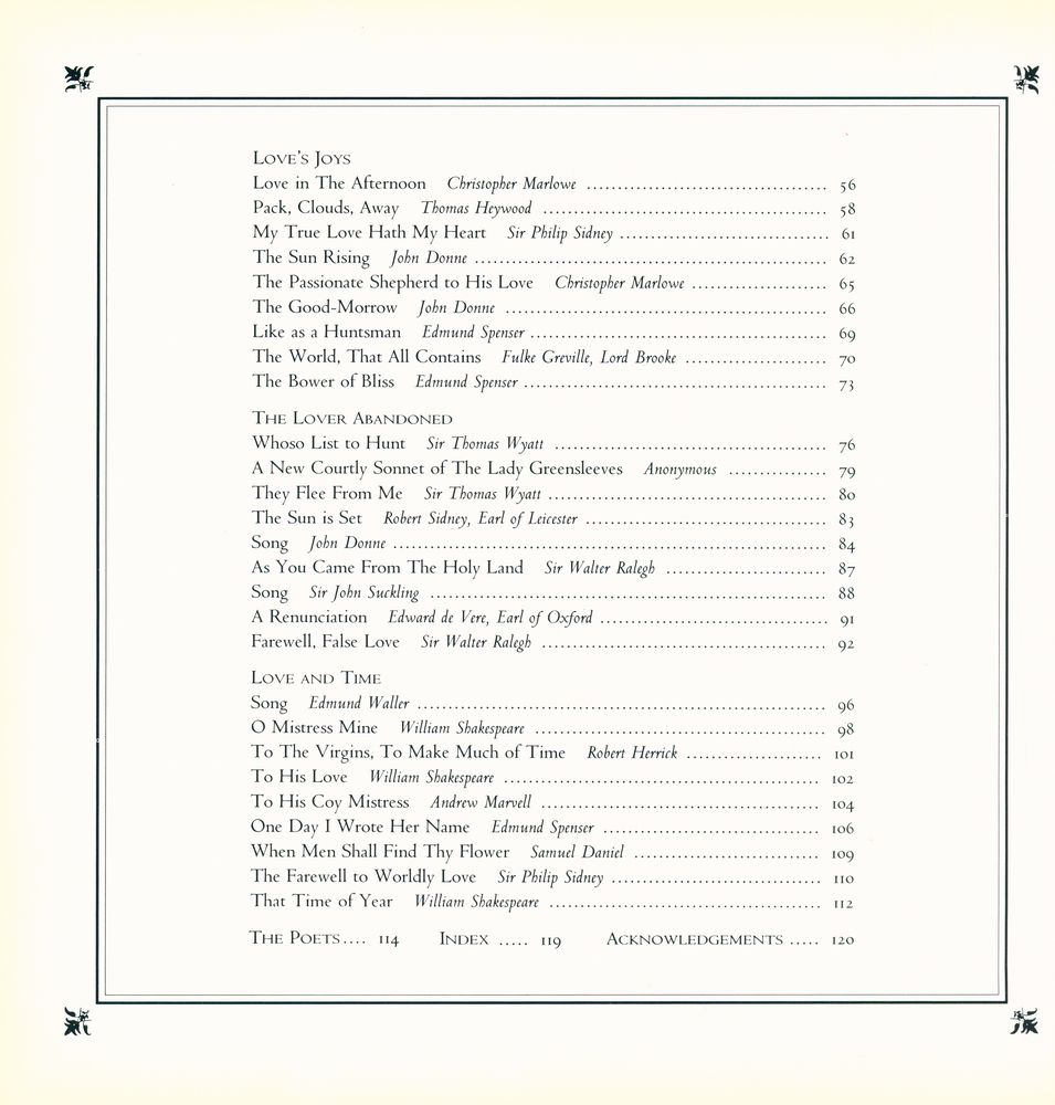 『Come Live With Me and Be My Love : A Pageant of Renaissance Poetry & Painting 』 3