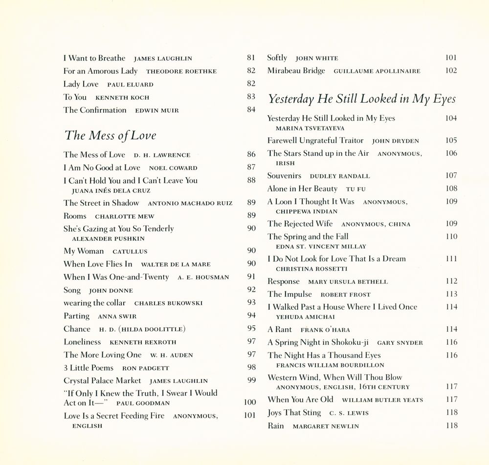 『Art & Love: An Illustrated Anthology of Love Poetry』 4
