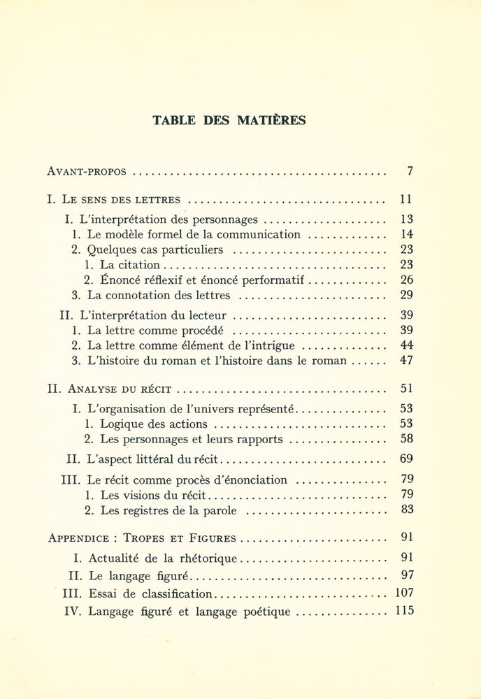 『littérature et signification』 2