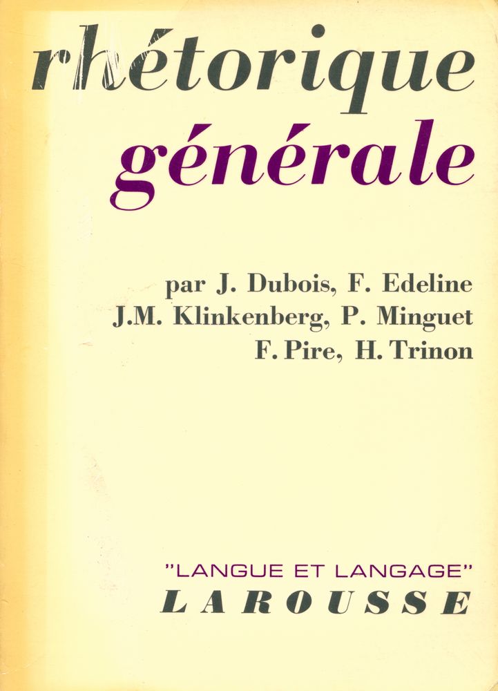 『rhétorique générale』 1