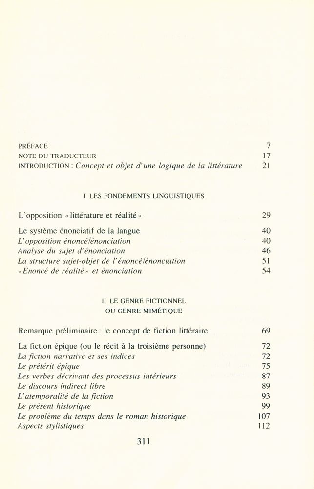 『Logique des genres littéraires』 2