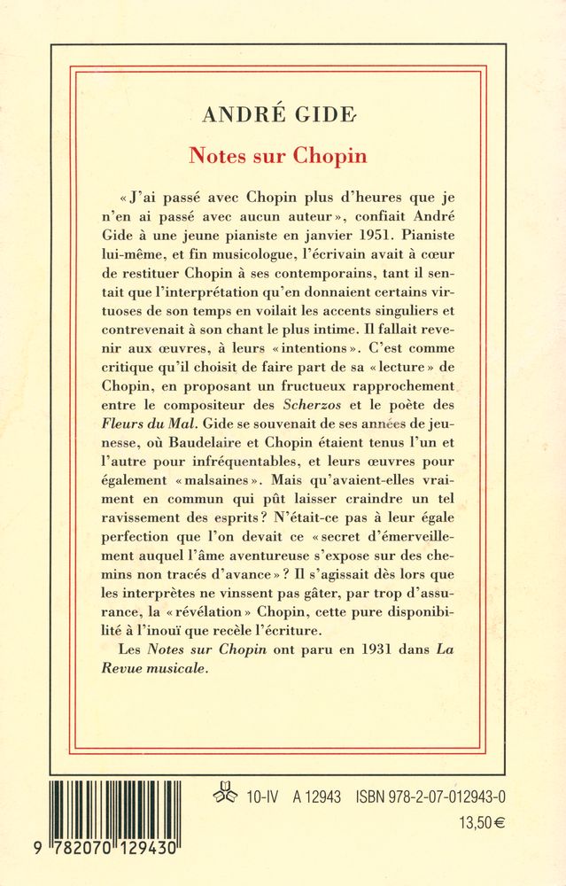 『NOTES SUR CHOPIN』 3