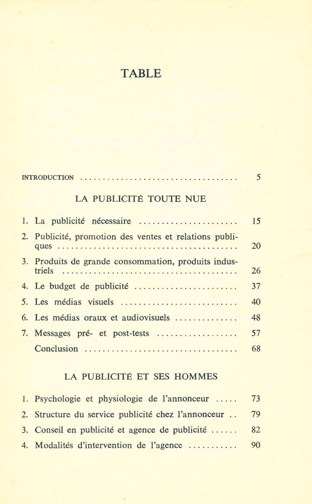 『CLEFS POUR LA PUBLICITE』 2