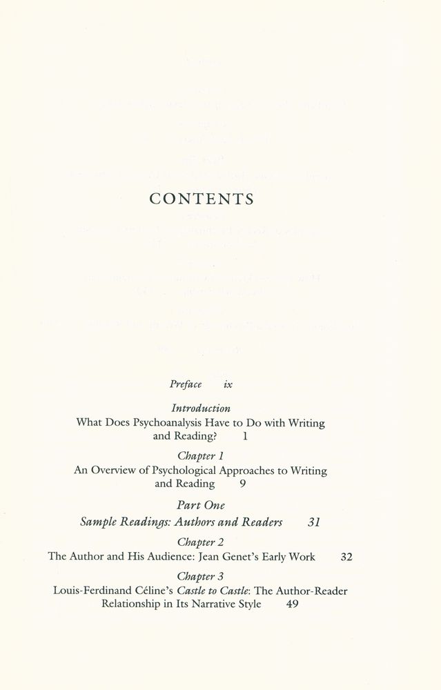 『Between author and reader : a psychoanalytic approach to writing and reading』 2