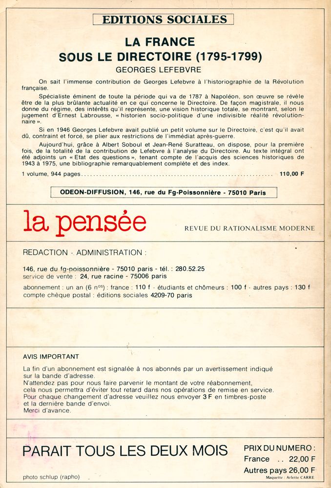 『la pensée』 199 4