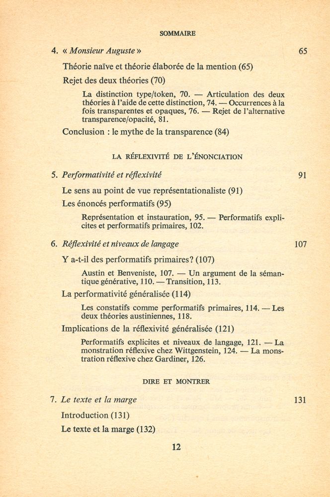 『La transparence et l'énonciation : pour introduire à la pragmatique』 3