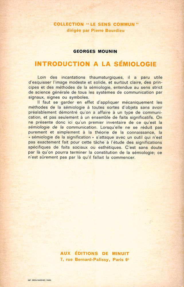 『introduction à la sémiologie』 3