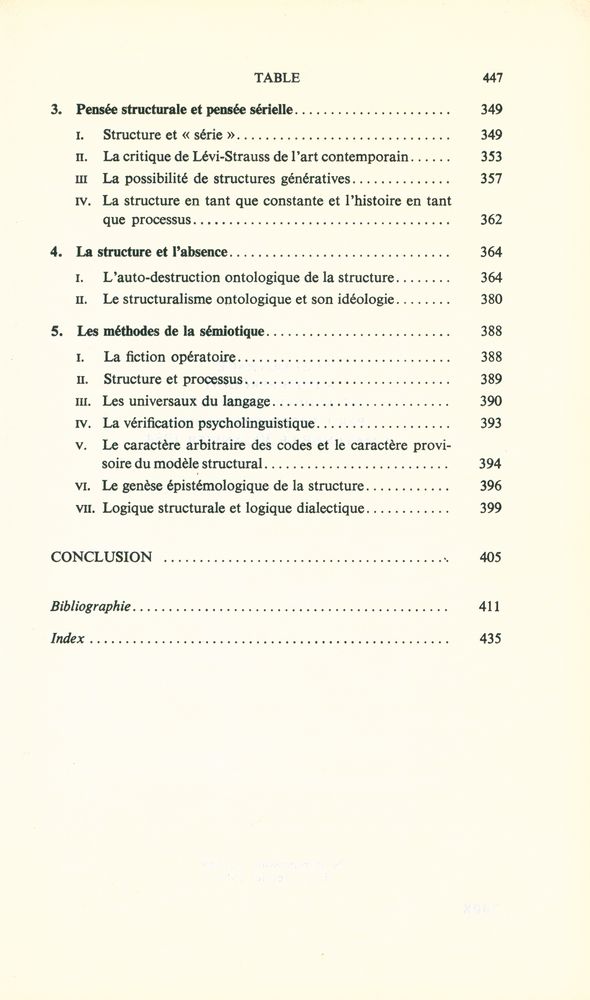 『LA STRUCTURE ABSENTE : Introduction à la recherche sémiotique』 6