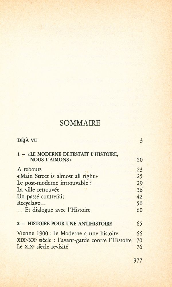 『Déjà vu : Post et néo - modernisme : le retour du passé』 2