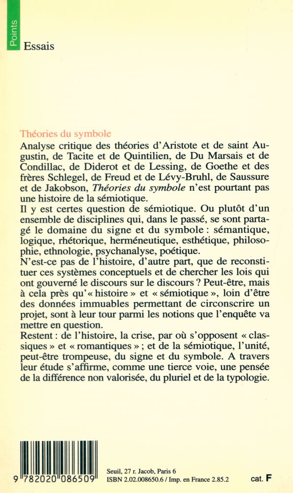 『Théories du symbole』 4