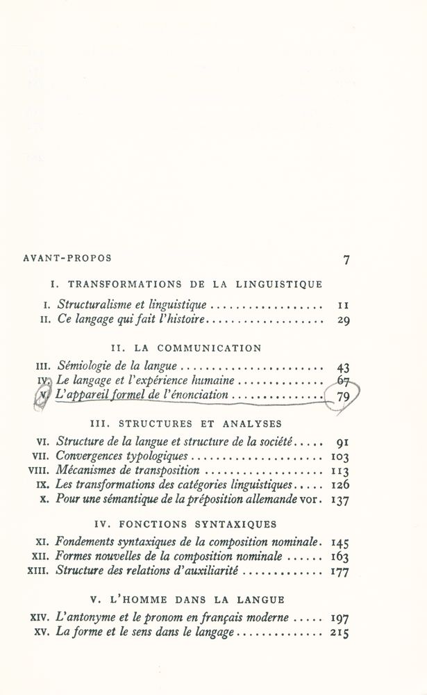 『problèmes de linguistique générale, 2』 2