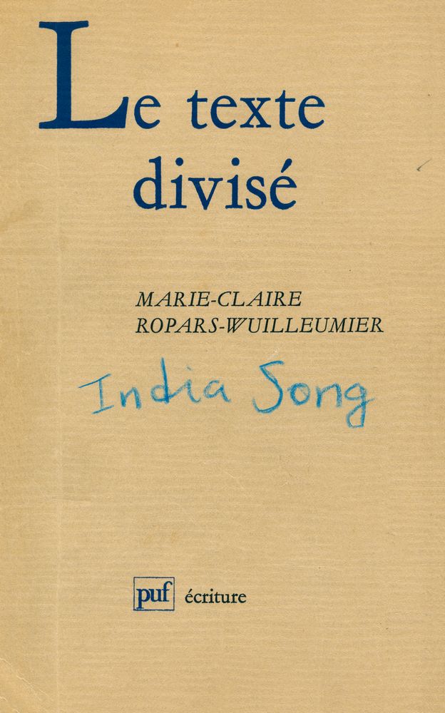 『Le Texte divisé』 1
