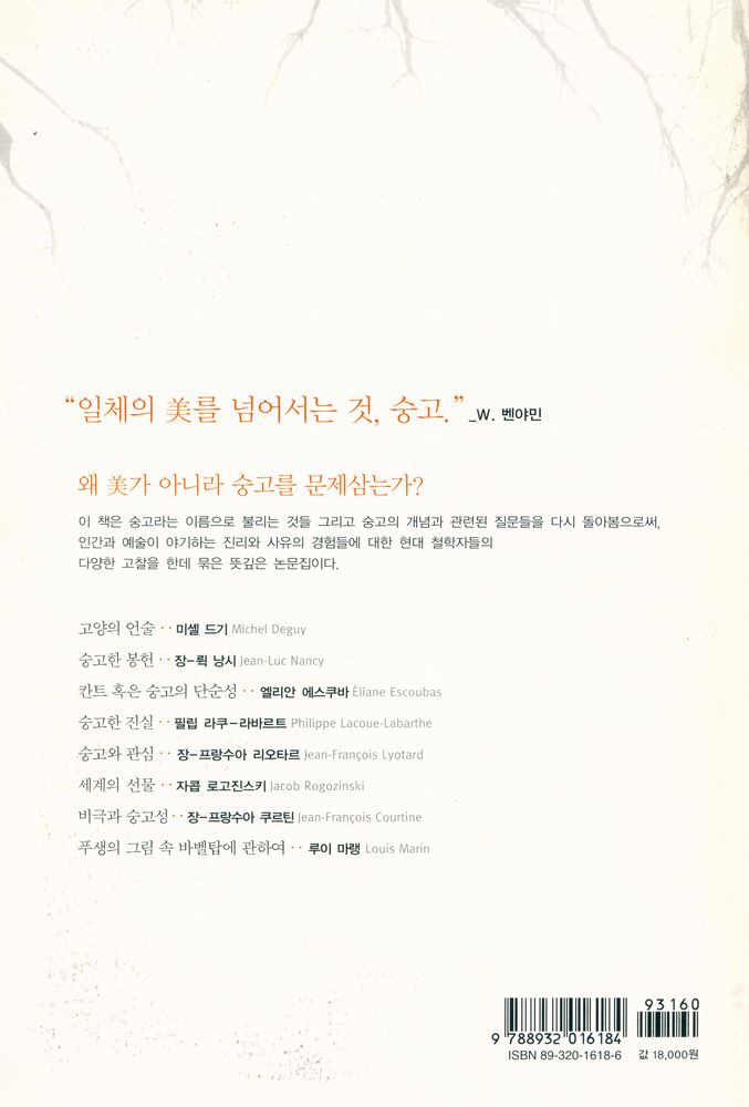 『현대의 문학 이론 41 - 숭고에 대하여 : 경계의 미학, 미학의 경계』 3