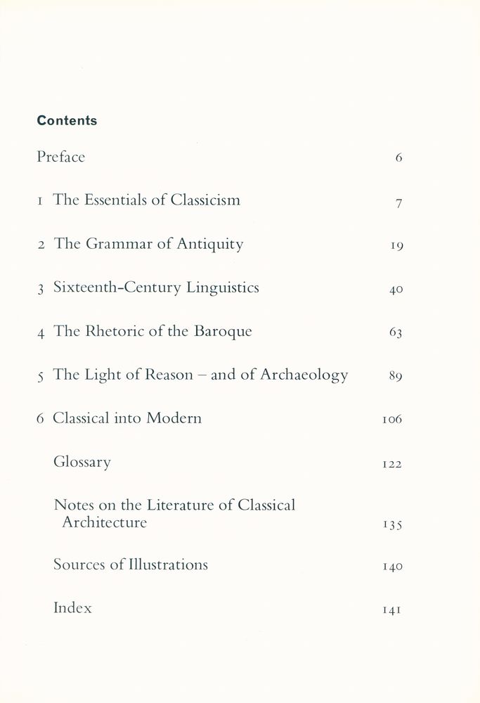 『THE CLASSICAL LANGUAGE OF ARCHITECTURE』 2