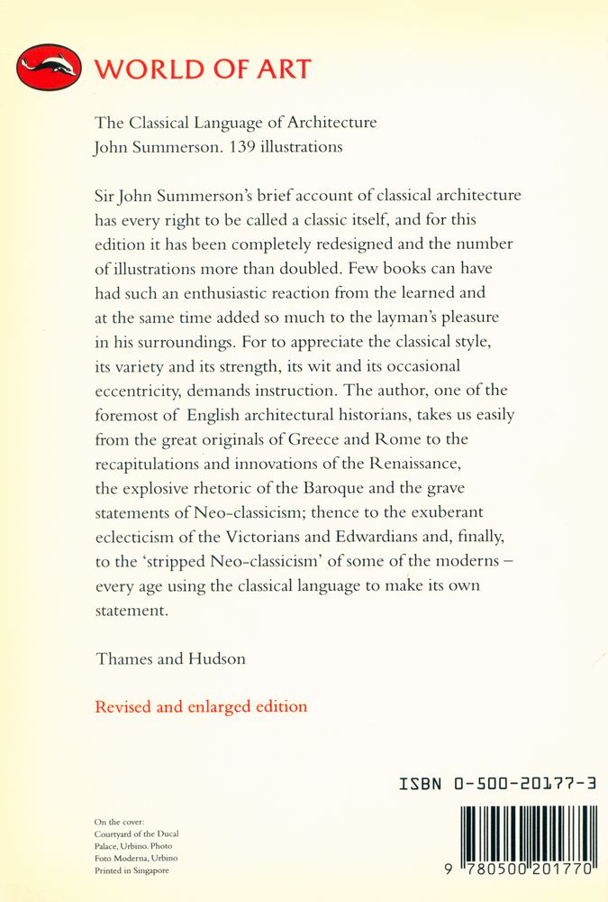『THE CLASSICAL LANGUAGE OF ARCHITECTURE』 3