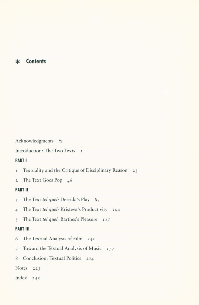 『TEXT : The Genealogy of an Antidisciplinary Object』 2