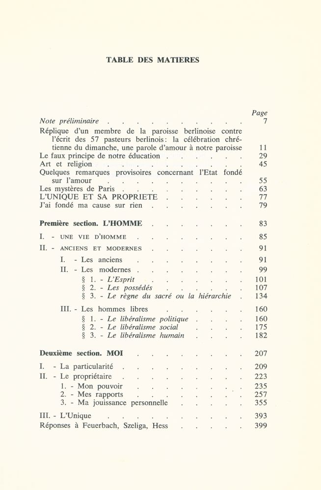 『L'UNIQUE ET SA PROPRIÉTÉ : et autres écrits』 2