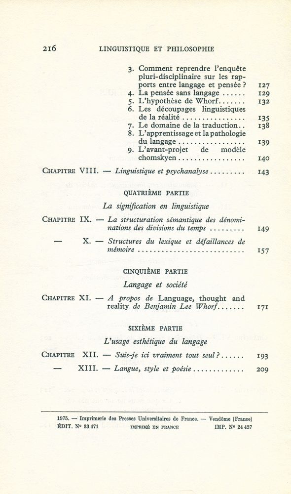 『Linguistique et philosophie』 3