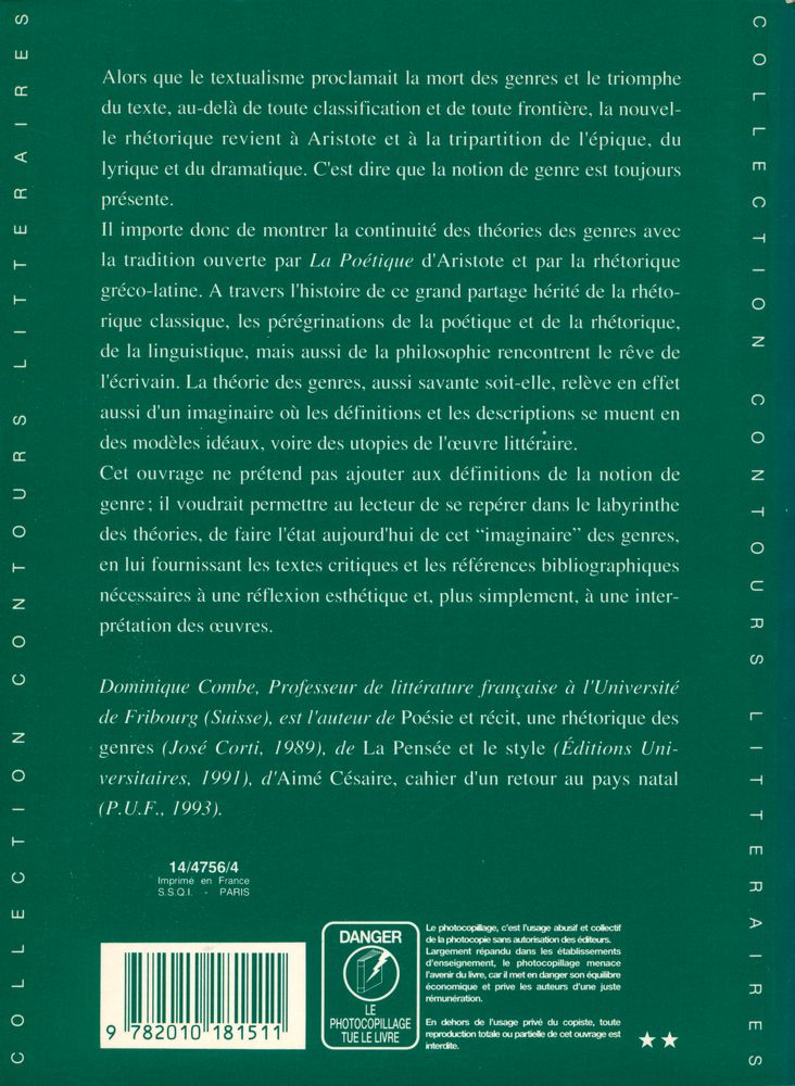 『Les genres littéraires』 5