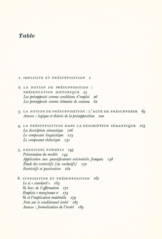 『Dire et ne pas dire : PRINCIPES DE SÉMANTIQUE LINGUISTIQUE』 2