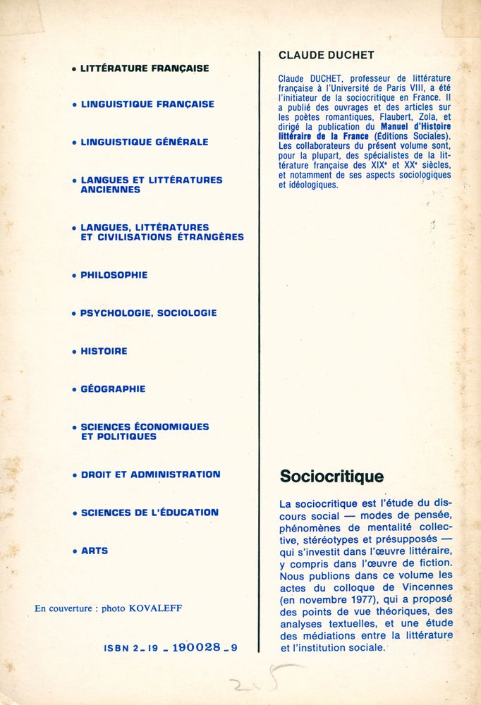 『Sociocritique』 4