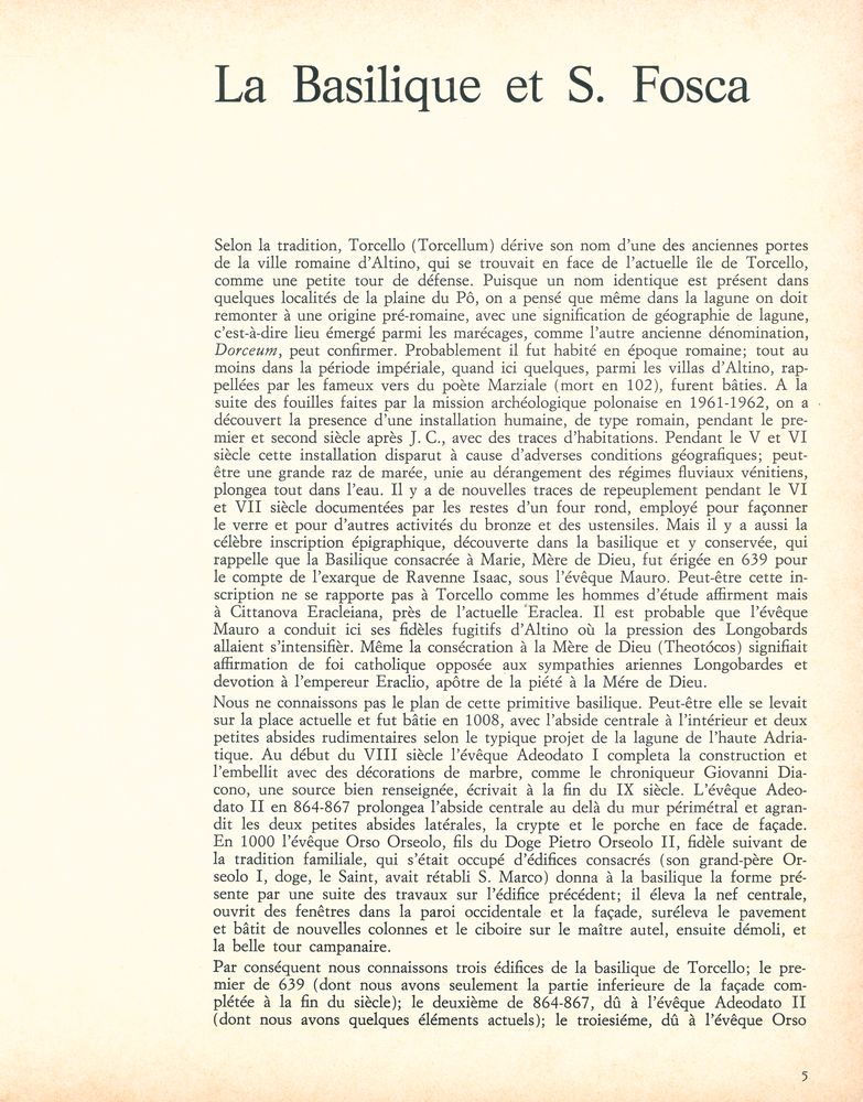 『LA BASILIQUE DE TORCELLO ET SANTA FOSCA』 2