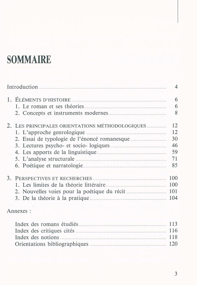 『LE ROMAN : Initiation aux méthodes et aux techniques modernes d'analyse littéraire』 2