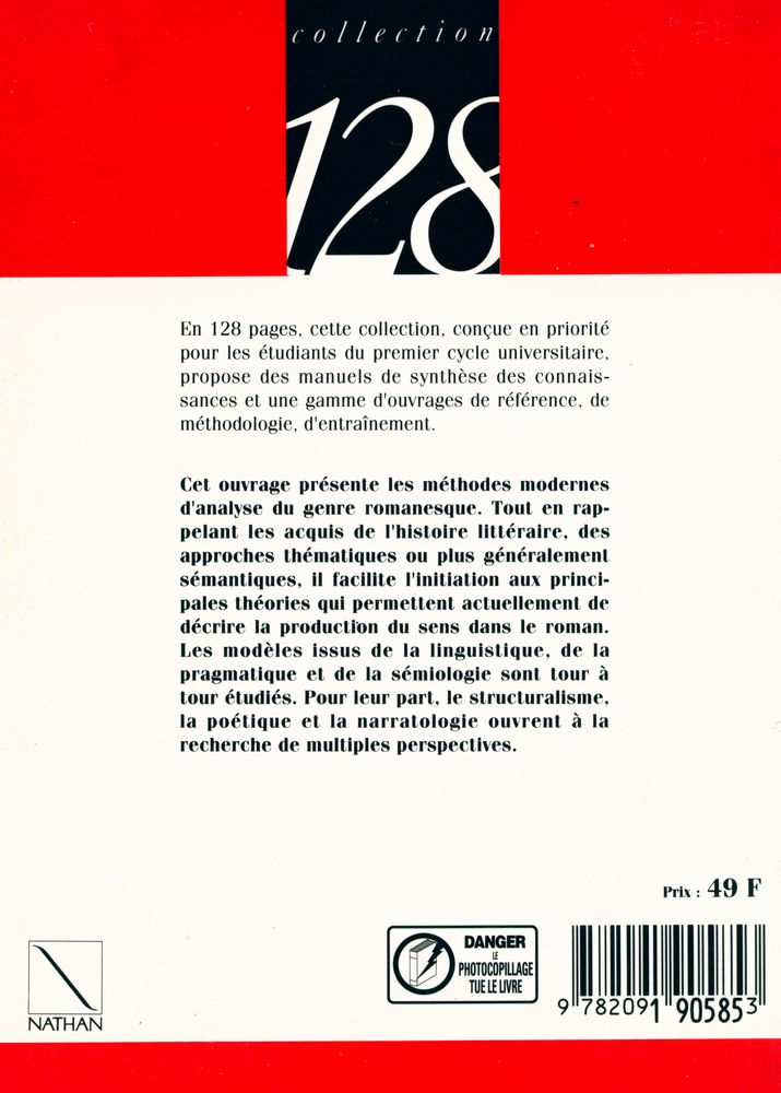 『LE ROMAN : Initiation aux méthodes et aux techniques modernes d'analyse littéraire』 3