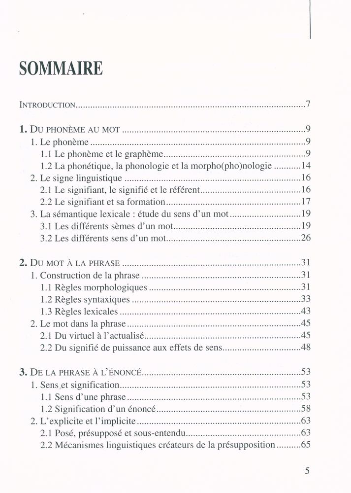 『APPROCHES DE LA LINGUISTIQUE』 2