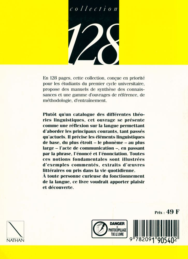 『APPROCHES DE LA LINGUISTIQUE』 4