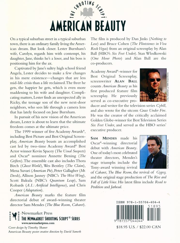 『AMERICAN BEAUTY : THE SHOOTING SCRIPT』 3