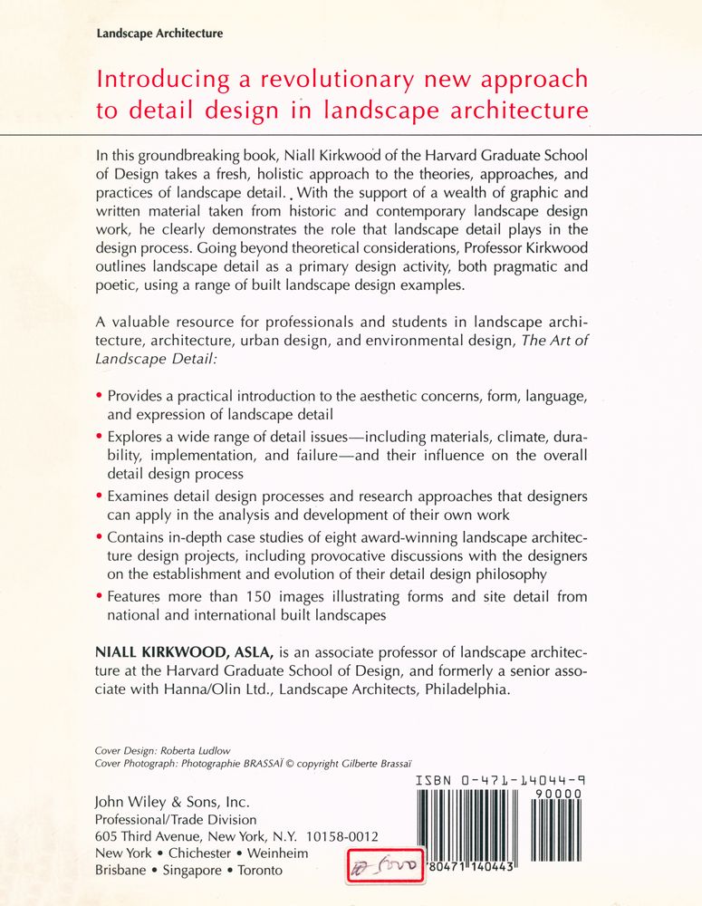 『The ART of LANDSCAPE DETAIL : Fundamental, Practices, and Case Studies』 4