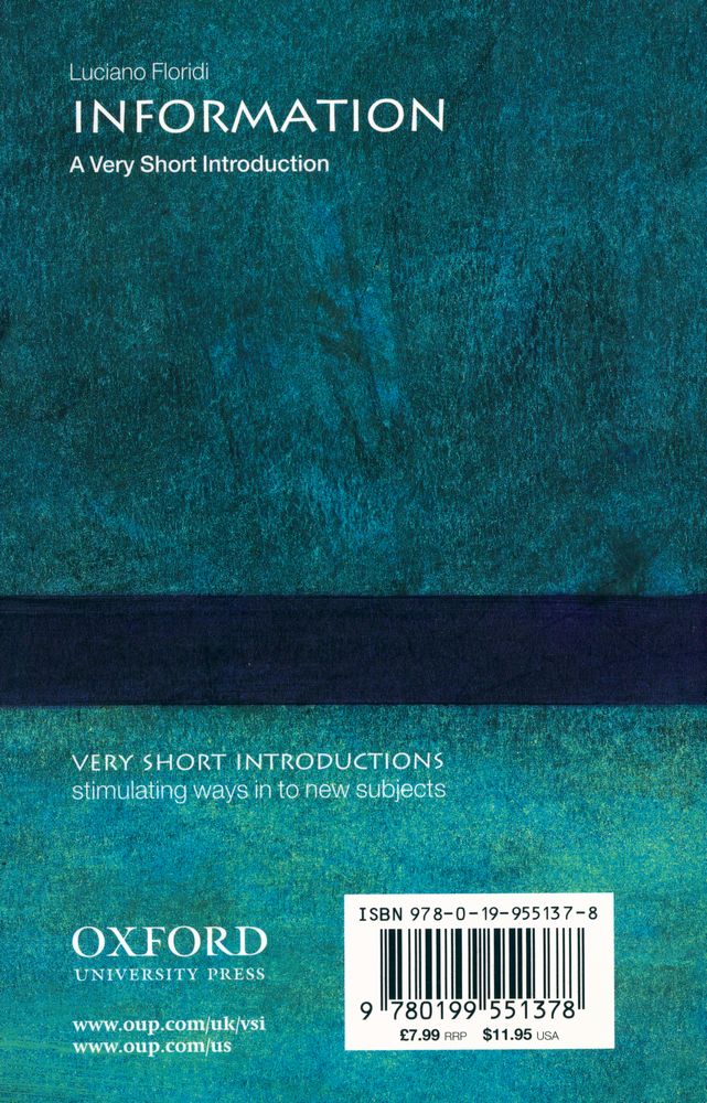 『INFORMATION : A Very Short Introduction』 3