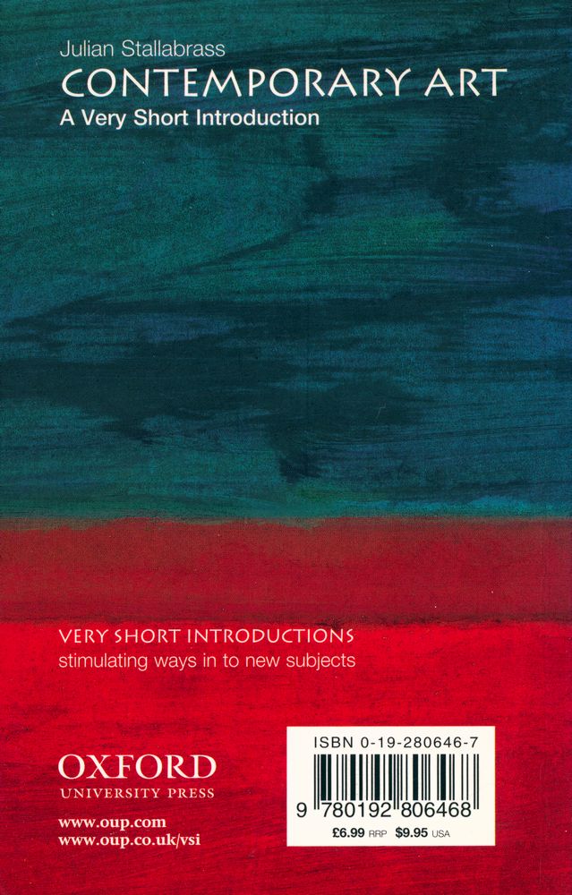 『CONTEMPORARY ART : A Very Short Introduction』 3