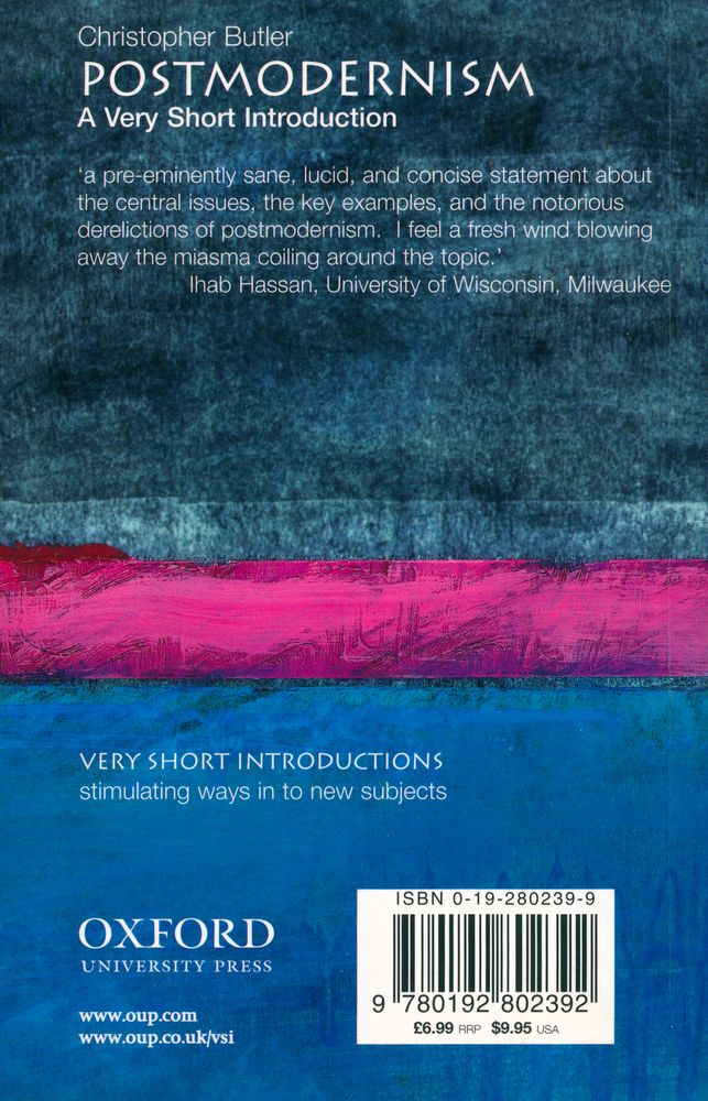 『POSTMODERNISM : A Very Short Introduction』 3