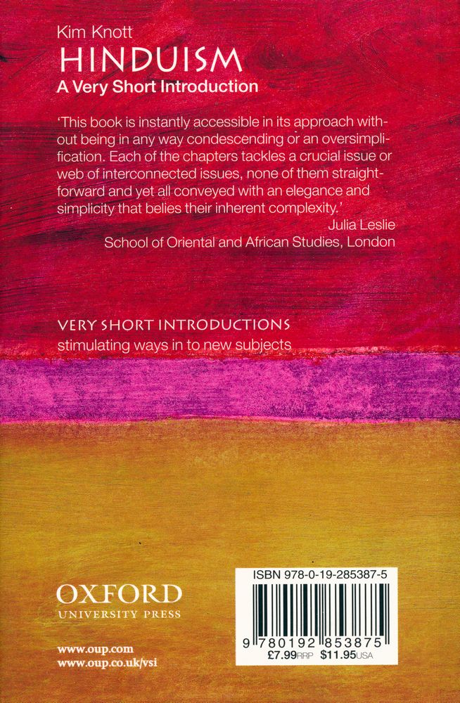 『HINDUISM : A Very Short Introduction』 3
