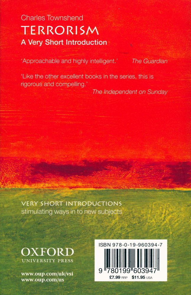 『TERRORISM : A Very Short Introduction』 3
