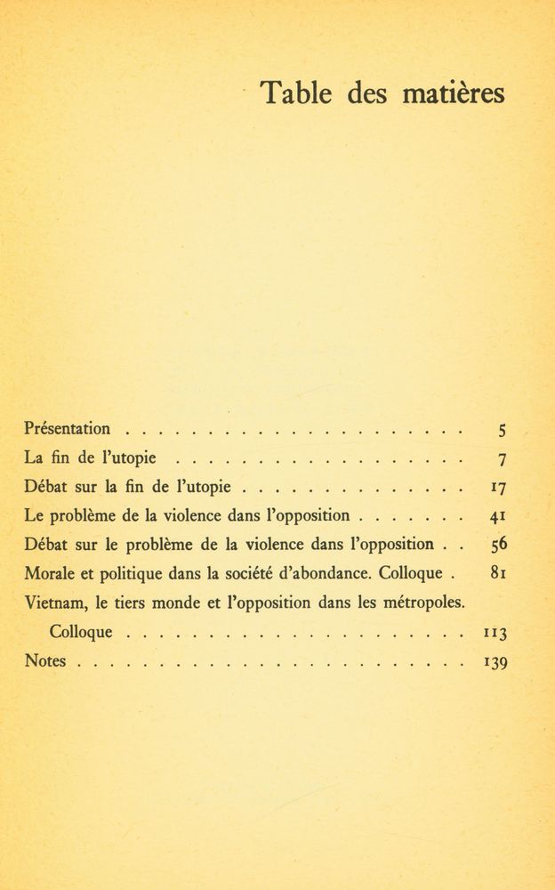 『LA FIN DE L'UTOPIE』 2