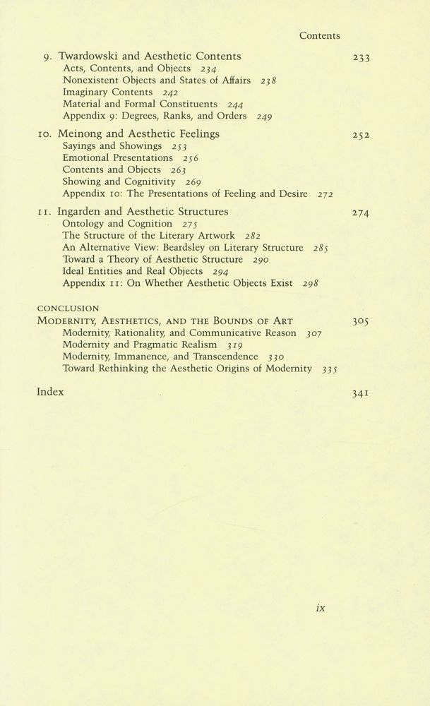 『Modernity, Aesthetics, and the bounds of art』 4