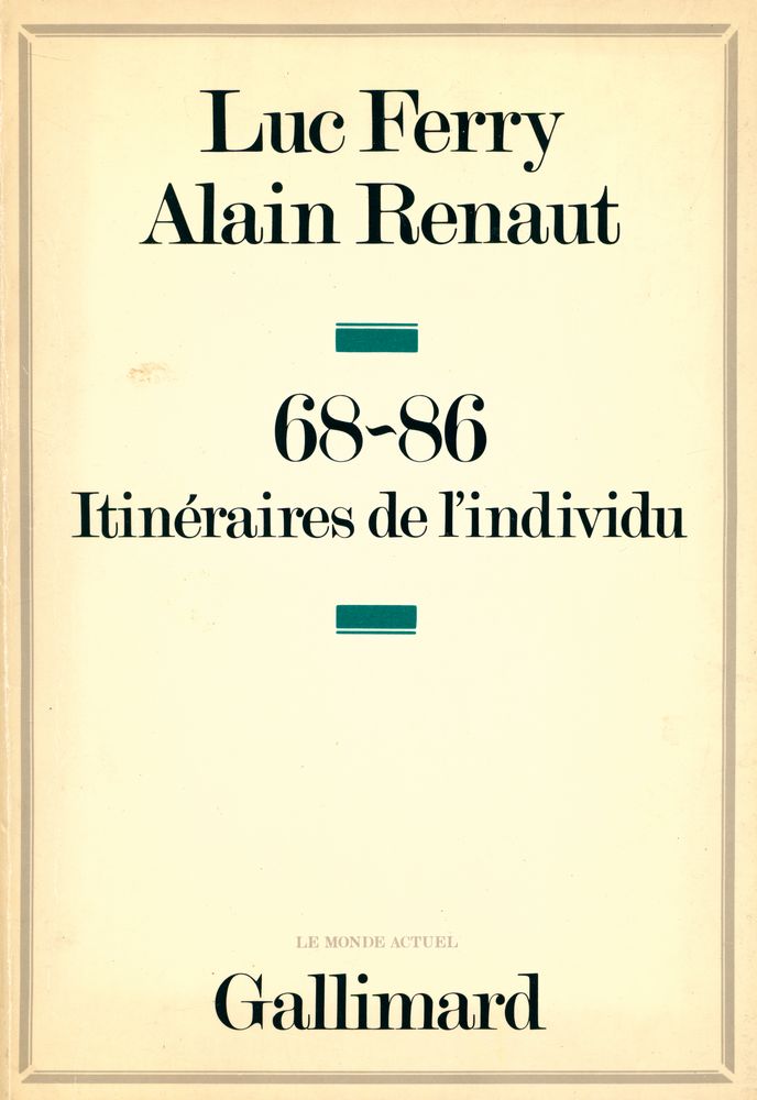 『68 - 86 : ITINÉRAIRES DE L'INDIVIDU』 1