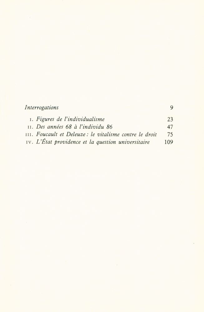 『68 - 86 : ITINÉRAIRES DE L'INDIVIDU』 2