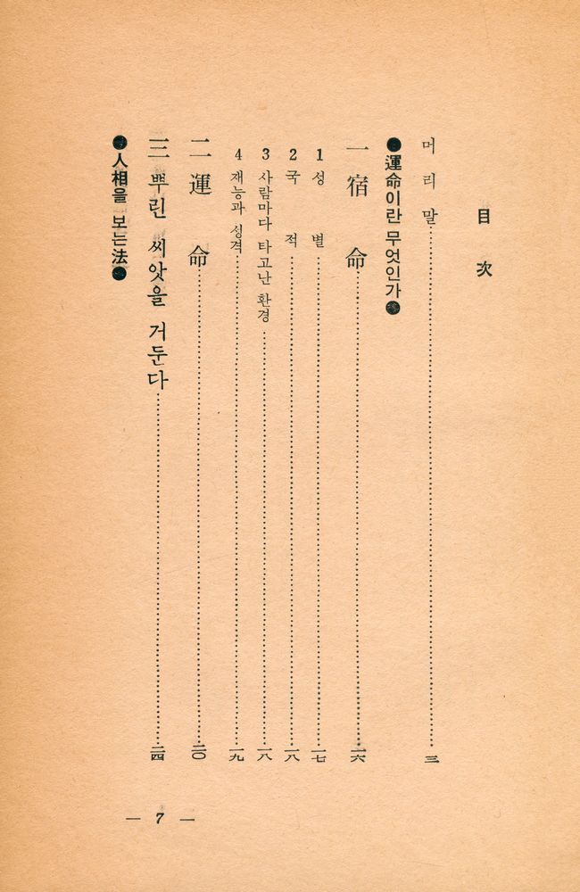 『觀相術秘法(관상술비법)』 2
