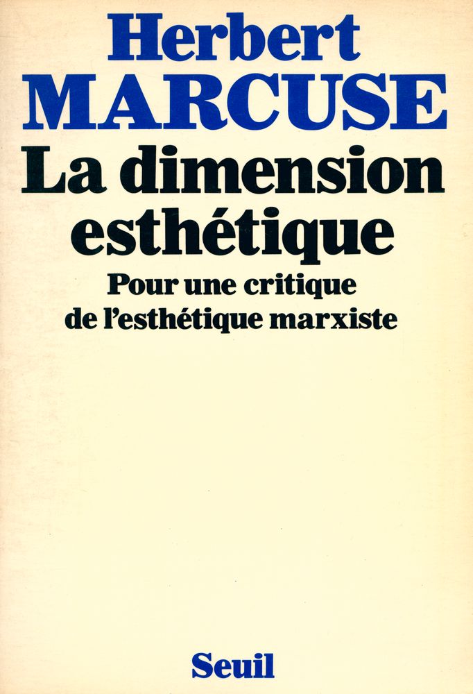 『LA DIMENSION ESTHÉTIQUE : POUR UNE CRITIQUE DE L'ESTHÉTIQUE MARXISTE』 1