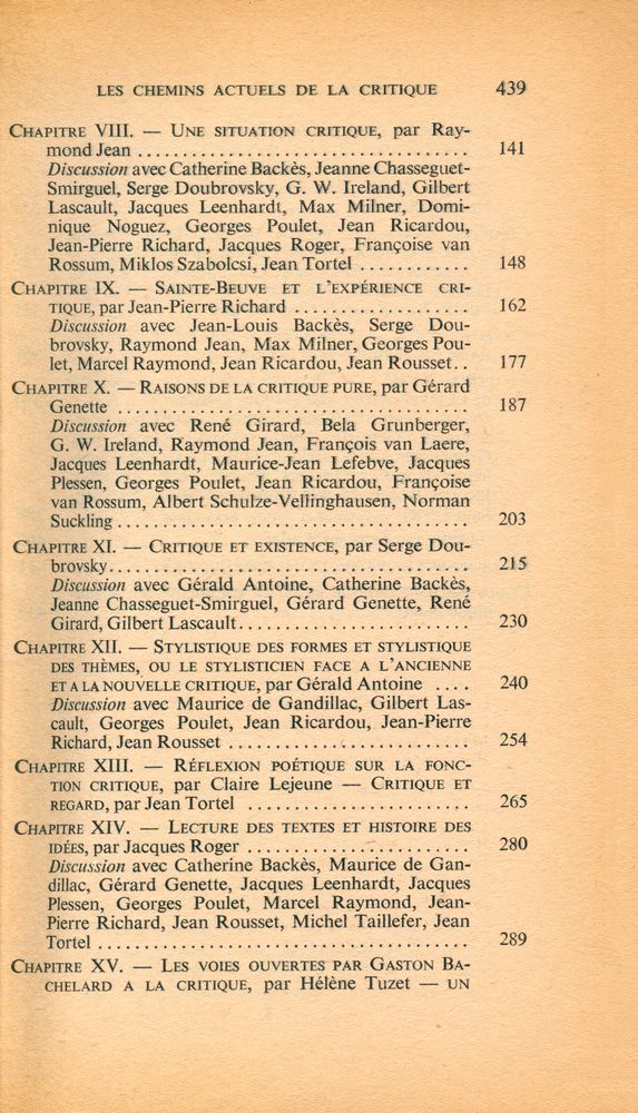 『Les chemins actuels de la critique』 3