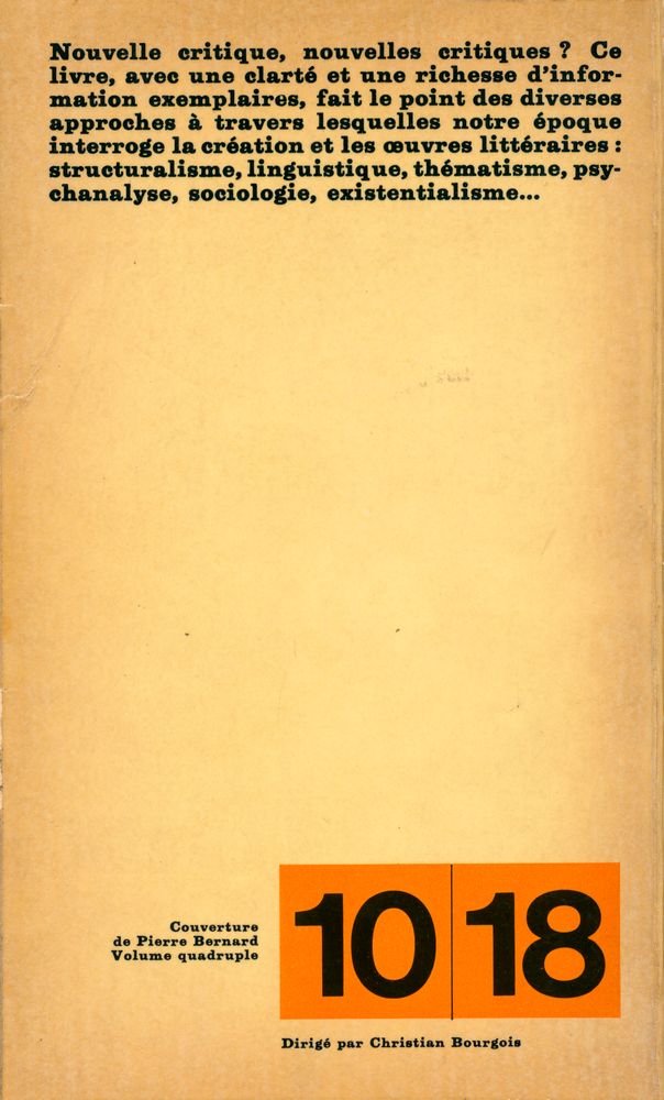 『Les chemins actuels de la critique』 5